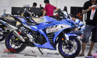 Tem Xe Yamaha YZF R3 Cao Cấp Siêu Sang Chảnh mất 12 tiếng đề hoàn thành