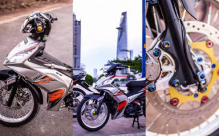 Exciter 135 độ hoàn chỉnh với nhiều đồ chơi thương hiệu hoàng gia