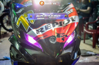Exciter 135 độ sang chảnh với dàn tem Repsol cùng khối đồ chơi cnc