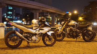 Exciter 150 độ cực độc với bộ lốc máy Fz 150