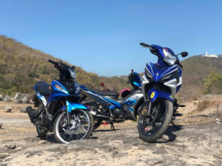 Exciter 135 độ cũng khá đẹp với vài món đồ chơi mang thương hiệu Brembo