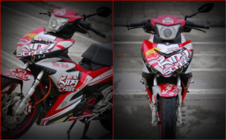 Exciter 150 độ đậm chất thể thao với bộ cánh RedWhite