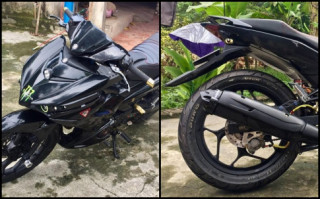 Exciter 150 độ ngầu như siêu xe Batman của biker Thái Nguyên