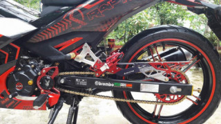 Exciter 150 độ sắc đỏ bao trùm của dân chơi Bạc Liêu