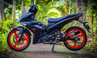 Exciter 150 độ tạo phá cách bằng bộ mâm 3 cây đình đám