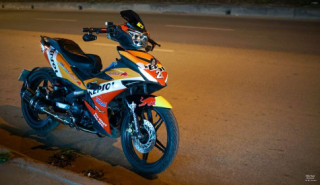 Exciter 150 độ xinh đẹp với bộ cách Repsol