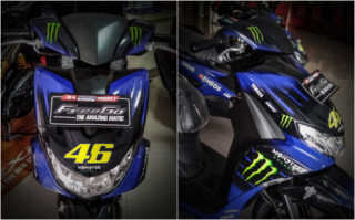 Freego 125 2019 xuất hiện với bộ cánh Monster Energy tại đại lý