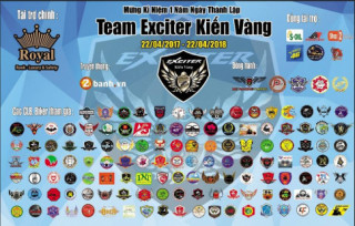 Hơn 500 biker đổ về Sài Gòn mừng Team Exciter Kiến Vàng tròn I tuổi