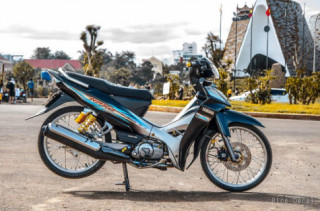 Sirius 110 độ giảm xóc Racingboy từ cơ bắp đến ấn tượng