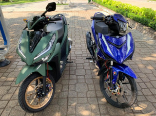 Vario 150 độ full option kết hợp cùng dàn áo bộ binh đẹp ngất ngây