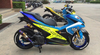 Yamaha NVX độ tận răng với phiên bản cá mập biển xanh