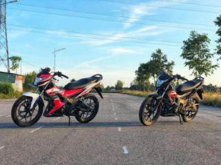Cặp đôi Sonic 150 độ nhẹ nhàng khoe dáng trong phố chiều hoàng hôn