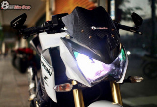 Kawasaki Z800 đầy sức hút với tone màu trắng tinh khôi