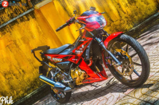 Raider 150 độ khiến người xem mờ mắt của chàng trai Việt