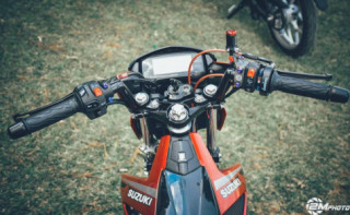 Satria 150 độ ấn tượng với dàn phụ tùng đồ chơi đầy táo bạo