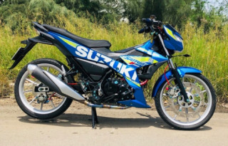 Satria 150 độ với dàn chân siêu kinh điển đến từ xứ sở hoa Anh Đào