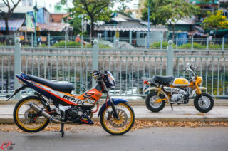 Sonic 125 độ cực chất với phong cách ấn tượng của biker Việt