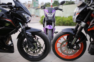 Sonic 150r độ siêu đẹp với tông màu tím thủy chung khoe dáng cùng PKL