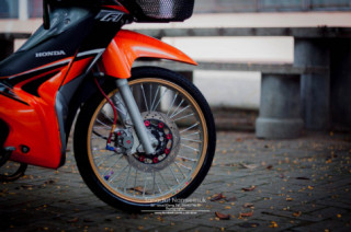 Wave 110 độ hệ thống ổn định tay lái siêu kinh điển của biker Thái