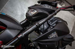 Yamaha M -Slaz độ: chú báo đen quý tộc sở hữu đôi chân ác chiến