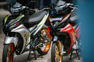 Exciter 135 độ tuyệt đẹp theo phong cách Malay đi kèm dàn chân ĐỈNH không cần chỉnh