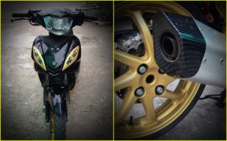 Exciter 2010 độ gắp NSR 150 đầy cơ bắp của biker Việt