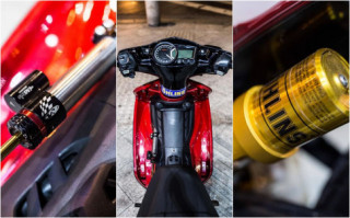 Exciter 2010 độ kiểng khoe dáng dưới màn đêm ở phố đi bộ