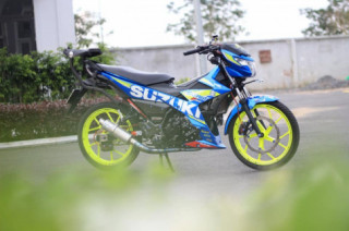 Satria 150 tinh chỉnh sơ dàn chân Billet để tạo sự khác biệt