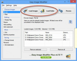 Easy Image Modifier: Xử lý ảnh đồng loạt