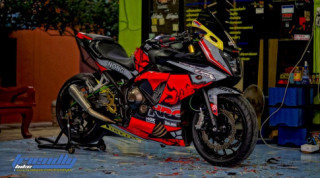 Honda CBR650F độ ấn tượng với phong cách Redbull