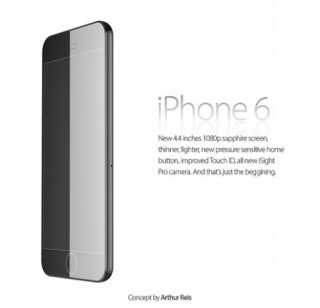 iPhone 6 concept cực đẹp với màn hình bằng đá sapphire