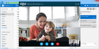 Microsoft tích hợp Skype vào Outlook
