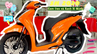 Ngắm xe Honda SH 2020 lột xác với màu Cam Đen và Xanh Xi Măng