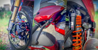 SH300i mới lạ hơn với phiên bản dàn chân motor