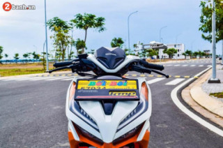 Vario 150 hóa thân thành Click 2019 trắng cam đầy nổi bật