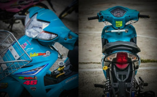 Wave 110 độ quyến rũ người xem với sự tinh tế cao của biker Thái