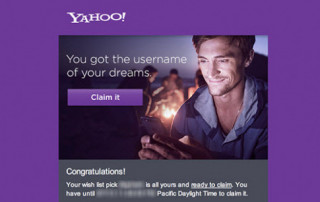 Yahoo! thông báo kết quả những tài khoản được đăng ký lại