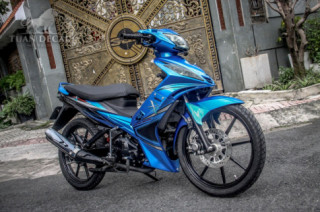 Exciter 135 độ hài hòa với gam màu xanh biển