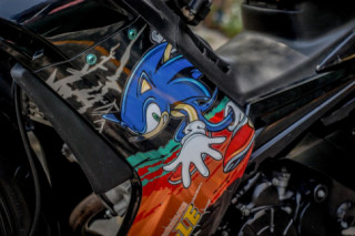 Exciter 135 phá cách với diện mạo chú nhím Sonic