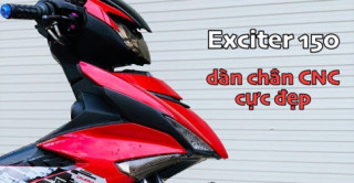 Exciter 150 sở hữu dàn chân CNC sắc đỏ đẹp bá cháy