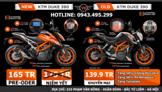 [KTM Hà Nội] So sánh KTM 390 Duke 2018 vs Duke 390 cũ 2016