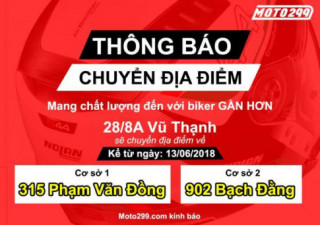 [KTM Hà Nội ] THÔNG BÁO THAY ĐỔI CƠ SỞ 1 CỦA MOTO299 VỀ 315 PHẠM VĂN ĐỒNG