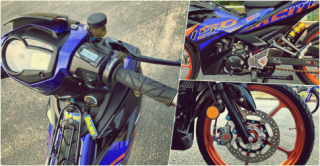 Ngắm Exciter 150 dọn full đồ hiệu của Biker miền biển