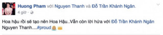 Phạm Hương công khai đá xéo Hồ Ngọc Hà trên trang cá nhân