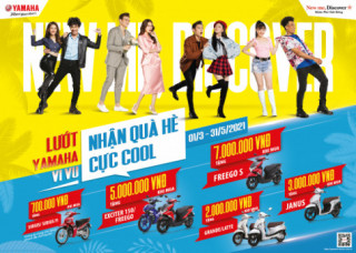 Sắm xe Yamaha nhận ngay khuyến mại hấp dẫn lên tới 7 triệu đồng