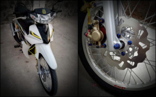 Yamaha Sirius 110 độ đơn giản đầy cá tính của biker Bình Định