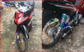 Yamaha Sirius độ bắt mắt người xem với đồ chơi hàng hiệu