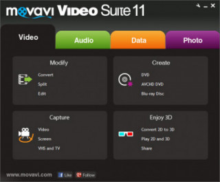 Movavi Video Suite 11: Xử lí dữ liệu đa phương tiện