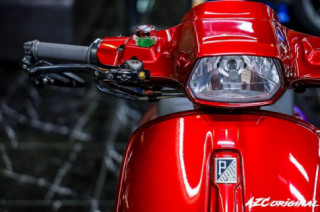 Vespa Sprint sở hữu bộ cánh đỏ kèm dàn đồ chơi đẹp ngất ngây
