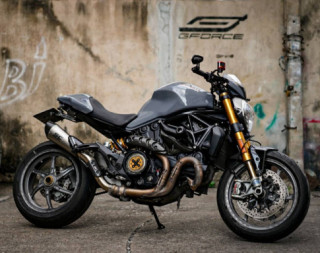 Ducati Monster 821 độ gây cấn trong diện mạo xám xi-măng